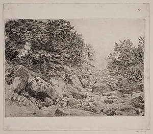 Stenet kløft by Niels Skovgaard