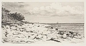 Stenet Strandbred by Carl Bloch