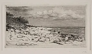Stenet Strandbred by Carl Bloch