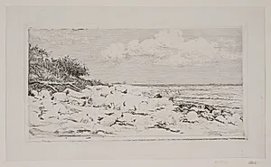 Stenet Strandbred by Carl Bloch