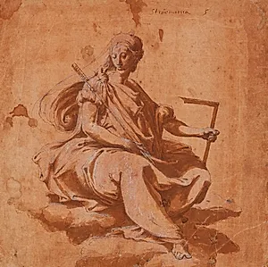 Stereometri, personificeret by Perino del Vaga