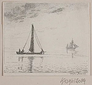 Stille vejr på havet by Vilhelm Kyhn