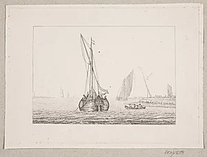 Storebælt ved Korsør by Hermann Anton Friedrich Timm