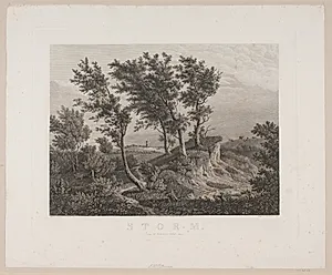 Storm ved Turebyholm i Sjælland by Søren Henrik Petersen