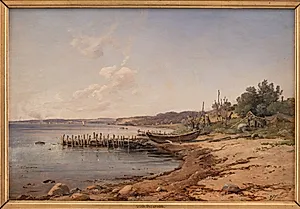 Stranden ved Espergærde by Vilhelm Petersen