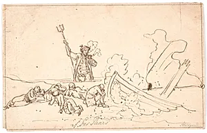 Strandingen på Anholt by Nicolai Abildgaard