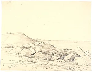 Strandlandskab by Martinus Rørbye