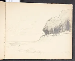 Strandparti fra Als by Agnes Slott-Møller