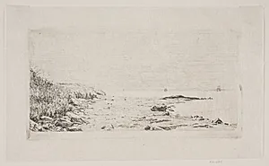 Strandparti. Solskin i Havet by Carl Bloch
