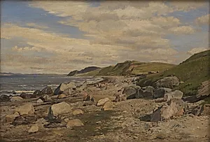 Strandparti ved Helgenæs