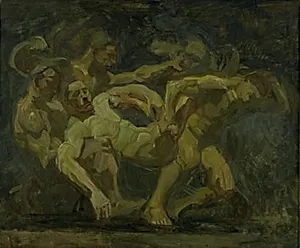 Striden om Patrokles' lig by Oluf Hartmann