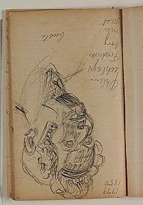 Studie af Adam Oehlenslchläger efter portrætbuste på Frederiksborg by Niels Larsen Stevns