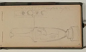 Studie af amfora og ornamentbånd by Niels Larsen Stevns