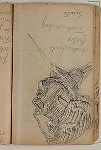 Studie af Anders Sandøe Ørsted efter portrætbuste på Frederiksborg by Niels Larsen Stevns