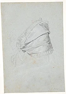 Studie af dames mantille by Jens Juel