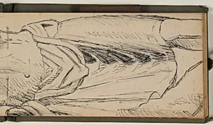 Studie af Egebjerg-krucifixet by Niels Larsen Stevns