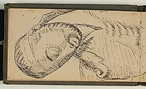 Studie af Egebjerg-krucifixet by Niels Larsen Stevns