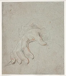 Studie af en hånd by Hendrik Krock