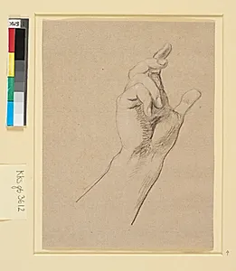 Studie af en hånd by Nicolai Abildgaard