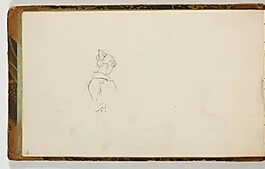 Studie af en kvinde set fra ryggen i halvfigur by Martinus Rørbye