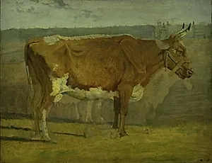 Studie af en stående ko by Johan Thomas Lundbye