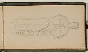 Studie af frontalfigur by Niels Larsen Stevns