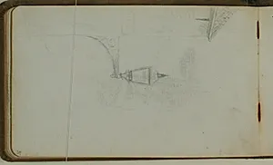 Studie af gadelygte på gadehjørne by Niels Larsen Stevns