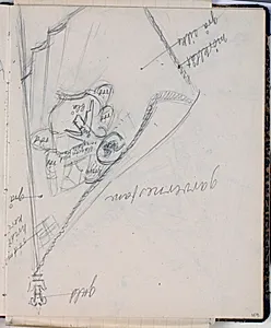 Studie af garverlaugets fane. Farveangivelser by Niels Larsen Stevns