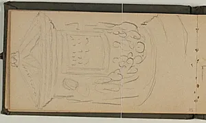 Studie af gravmæle by Niels Larsen Stevns