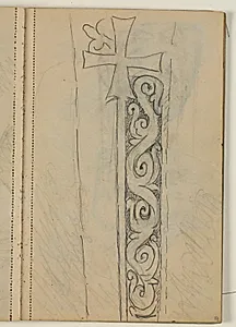 Studie af gravsten by Niels Larsen Stevns