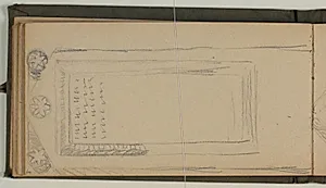 Studie af gravsten by Niels Larsen Stevns