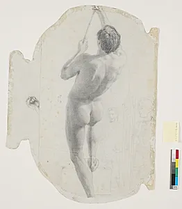 Studie af mandlig model by Theodor Philipsen
