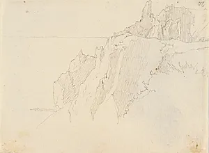 Studie af Møens Klint by Christen Købke