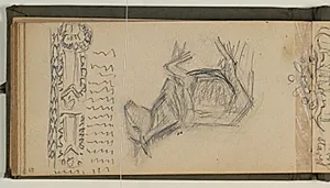 Studie af ornament og æsel by Niels Larsen Stevns