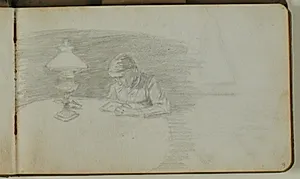 Studie af siddende dreng der læser by Niels Larsen Stevns