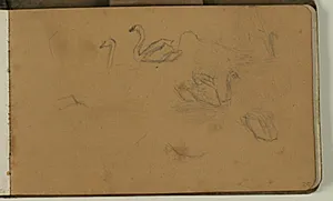 Studie af svaner by Niels Larsen Stevns