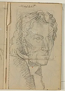 Studie af Thorvaldsen efter Eckersbergs maleri (1814) by Niels Larsen Stevns