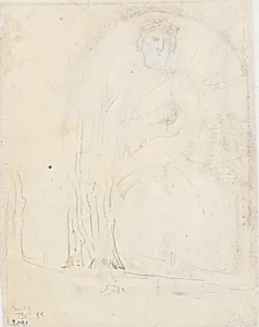 Studie af træer. Kong David by Dankvart Dreyer