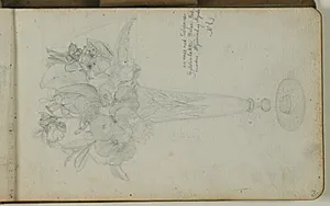 Studie af vase med tulipaner by Niels Larsen Stevns