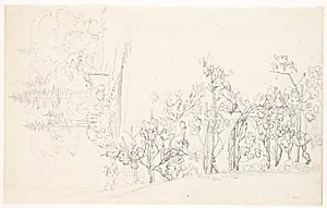 Studie af vinstokke by Jens Juel