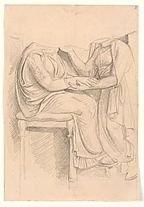 Studie efter attisk gravrelief by Joakim Skovgaard
