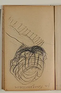 Studie efter August Saabyes H.C. Andersen-skulptur i Kongens Have, København by Niels Larsen Stevns