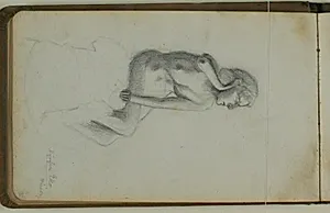 Studie efter Bissens skulptur Nymfen Echo by Niels Larsen Stevns