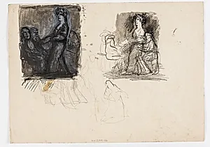 Studie til Diogenes (?) by Oluf Hartmann