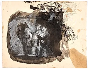 Studie til "Diogenes" by Oluf Hartmann