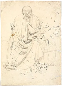 Studie til en apostelfigur eller lignende by Dankvart Dreyer