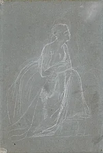 Studie til fru Juels figur by Jens Juel