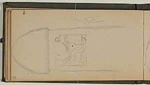 Studier af antik gravstele by Niels Larsen Stevns