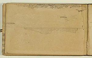 Studier af bjerglandskab ved hav by Niels Larsen Stevns