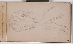 Studier af drengehoved og ben by Niels Larsen Stevns